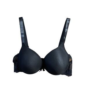 Black Fuchsia By Secret Lace Bra Sz 40c Black